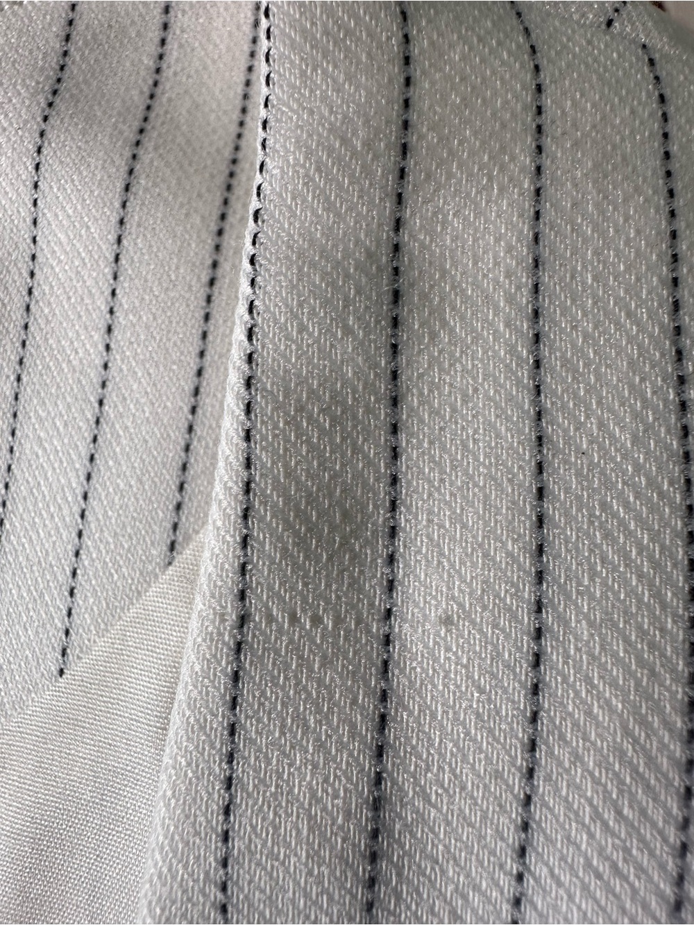 Abercrombie & Fitch White Pinstripe Button-Front Camisole - Picture 13 of 15